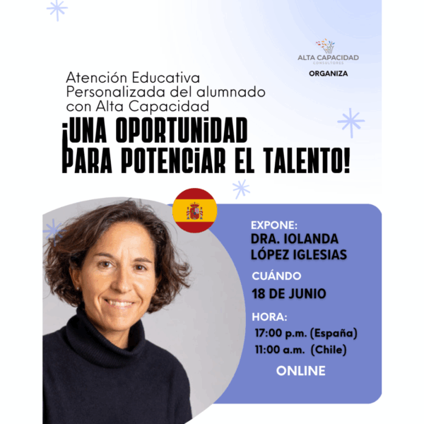 Atención Educativa Personalizada del Alumnado con Alta Capacidad | Curso Grabado